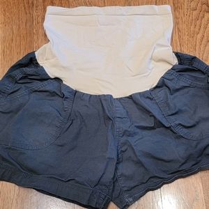 Large Dark Gray Motherhood Maternity Shorts